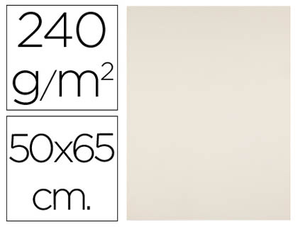 Cartulina Liderpapel 50x65cm. 240g/m² crema